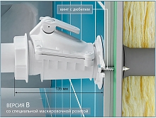 Обратный клапан d 50 Версия B белый  ZB50-B Кармат 
