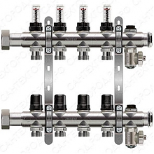 Коллекторная группа  1*  4 ход. с расход. нерж ZEISSLER   ящ-4 шт