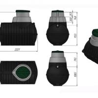 Емкость подземная "Rostok" U 2000л в1900хш1200хд2270