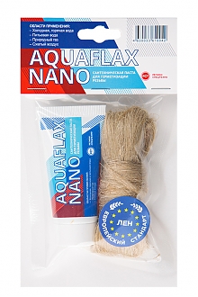 Комплект паста  30г+лен 15г (в пакете) Aquaflax nano 1/25