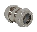 Муфта соединительная (никелированная) 20*20 ZESLER 10/50