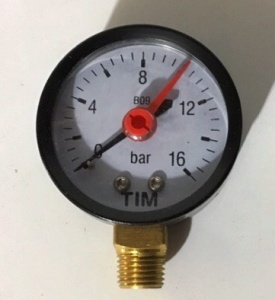Манометр  16 бар  радиальный   TIM   1/60