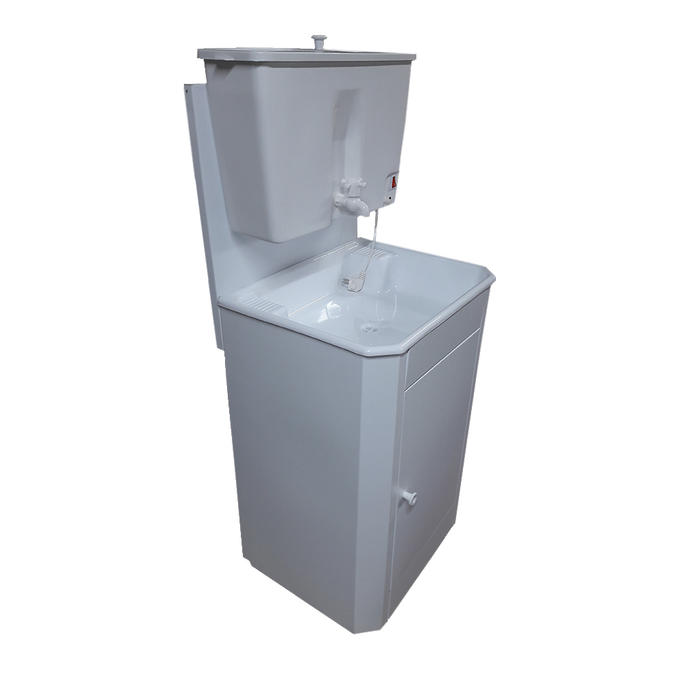 Умывальник белый с ЭВН пластик мойка