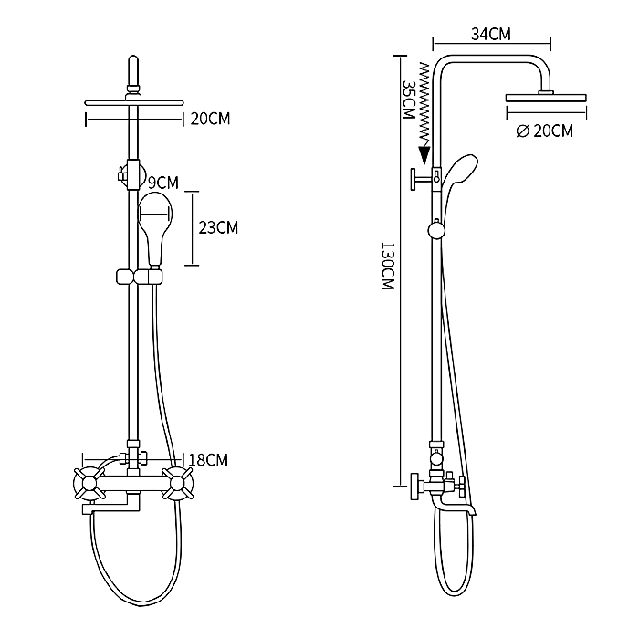 R24732 Душевой гарнитур FRUD 1/4 