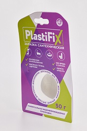 Замазка сантехническая, банка  50 гр. PlastiFix 1/25