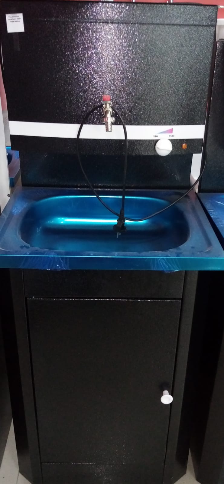 Умывальник серебро с ЭВН нерж мойка