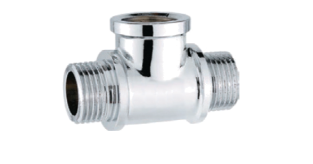 Тройник  хром  1/2"шгш TIM   20/80