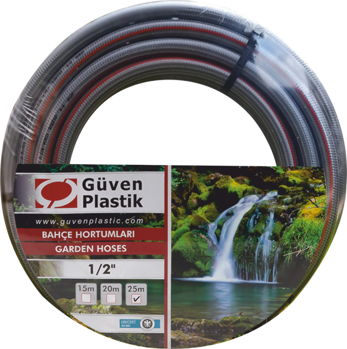 Шланг черный 1" GUVEN PLASTIK  (упаковка 25 м)